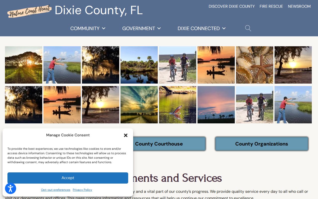 Dixie County criminal record official contacts