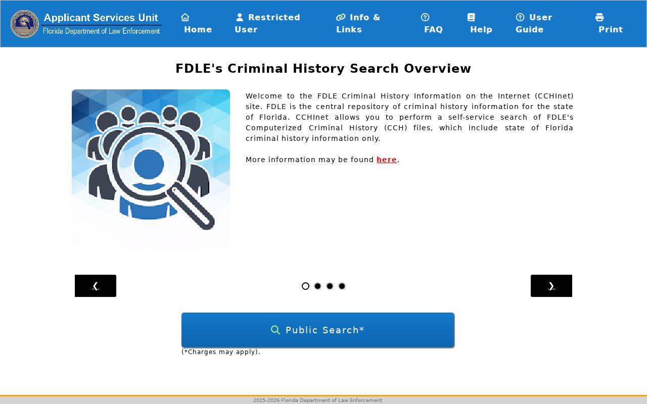 Dixie County criminal history FDLE Instant Search